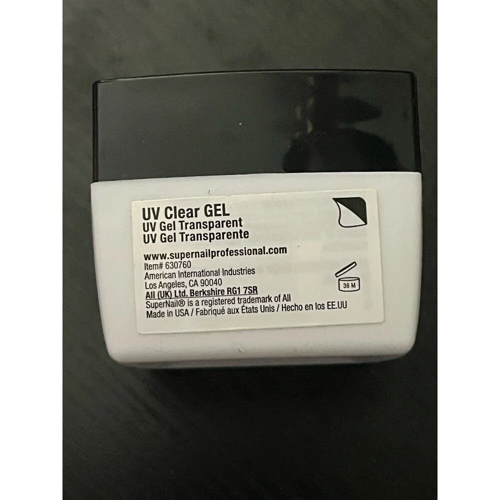 SuperNail UV Gel Color Clear Transparent 2 oz PAO 36M MPN 630760